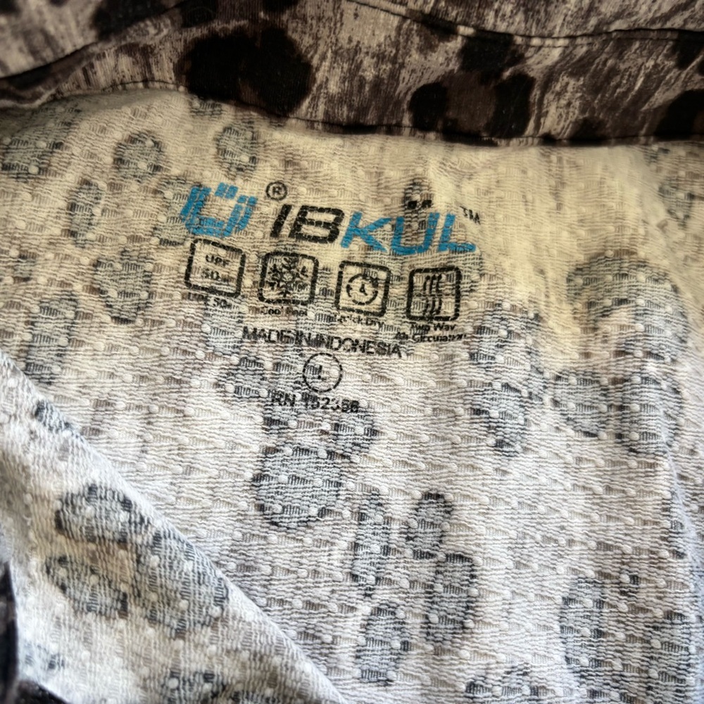 IBKUL SET OF THREE UPF 50 Patterned 1/4 Zip Long Sleeve Tops Large - Picture 3 of 9